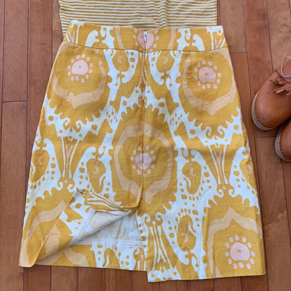 J Crew 100% Linen Skirt 8 - Picture 2 of 6